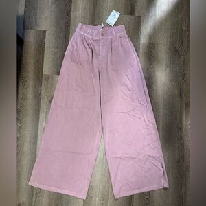 NWT HALARA Pink Wide-Leg Pants
